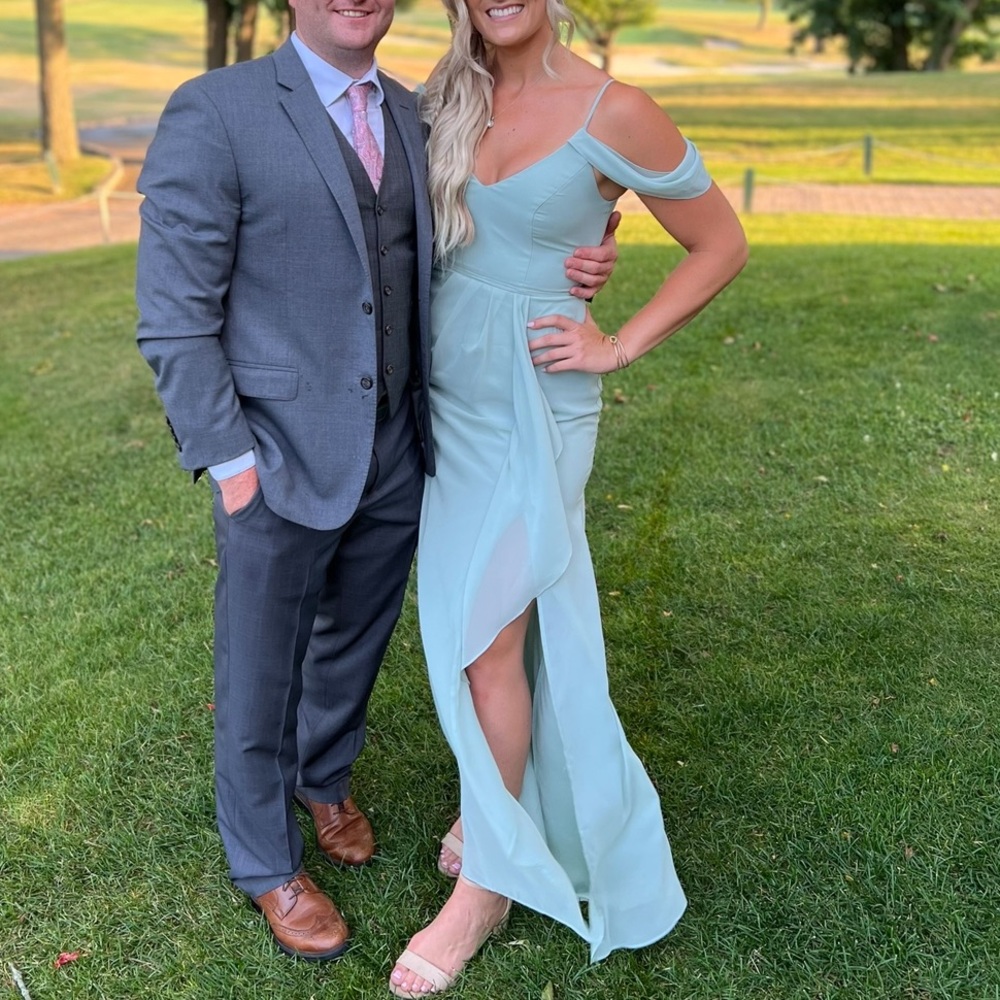 Elegant sage green Gown